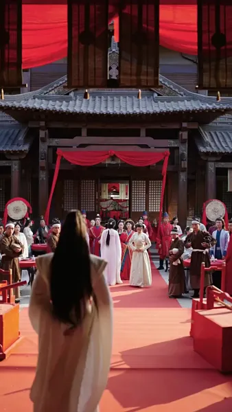 เปลวเทียนสาดส่องอาภรณ์แดง